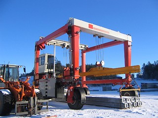 Image showing crane and shovel