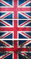 Image showing grunge Flags of the United Kingdom