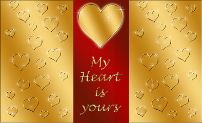 Image showing my heart is yours