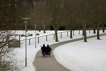 Image showing Winter in the park