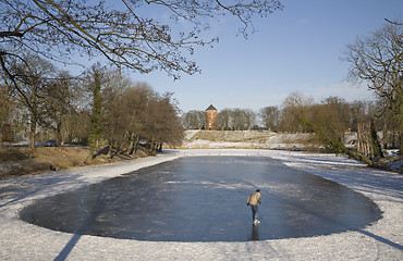 Image showing Lonely skater