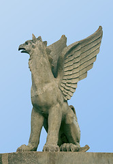 Image showing Statue of a griffin