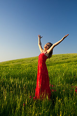 Image showing Beautiful young woman