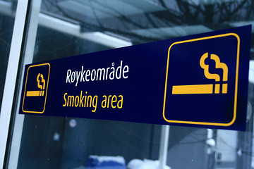 Image showing Smoking area