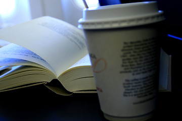 Image showing Coffee and Book