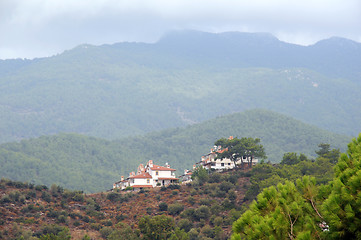 Image showing Foggy Hills In Turkey