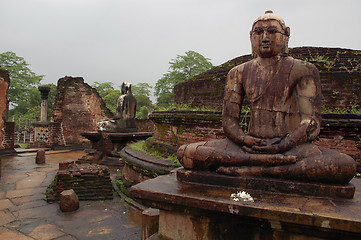 Image showing Seated Buddhas Of Polonnaruwa