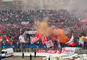 Image showing FC Spartak Fans In Action