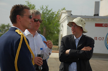 Image showing Prince Philippe of Belgium and members of his delegation