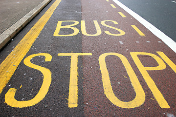 Image showing Bus stop