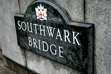 Image showing Southwark Bridge