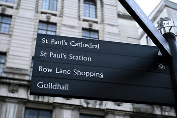 Image showing London sign