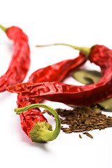 Image showing pimento, caraway and bay leaves