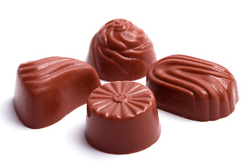 Image showing four chocolate sweets