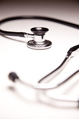 Image showing Stethoscope on Gradated Background