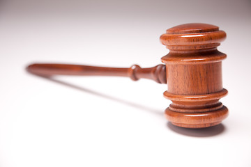 Image showing Gavel on Gradated Background