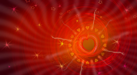 Image showing abstract heart background