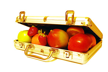 Image showing Fruits In Suitcase