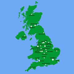 Image showing UK map