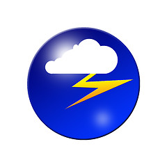 Image showing Lightning and cloudy