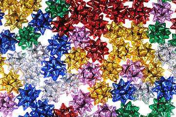 Image showing Multi-coloured bows