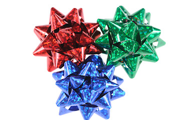 Image showing Multi-coloured bows