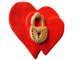 Image showing Locked Valentine hearts 1