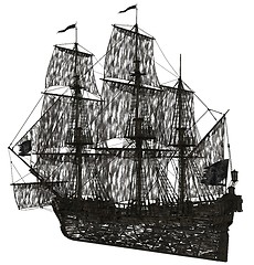 Image showing Ghost sailboat