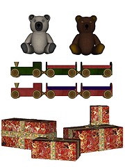 Image showing Christmas toys