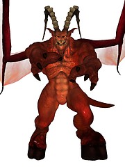 Image showing 3D rendered demon