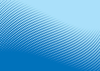 Image showing blue wave halftone pattern