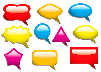 Image showing speech bubbles solid