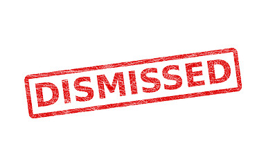 Image showing Dismissed Stamp