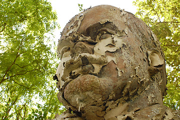 Image showing Shabby and Flaky Bust to Lenin