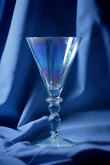 Image showing Blue glass