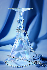 Image showing Blue glass