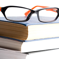 Image showing books and glasses