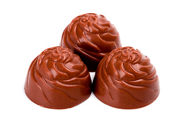 Image showing three chocolate sweets