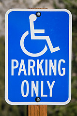 Image showing Handicapped Parking