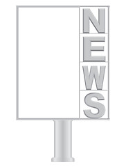 Image showing Small billboard  news