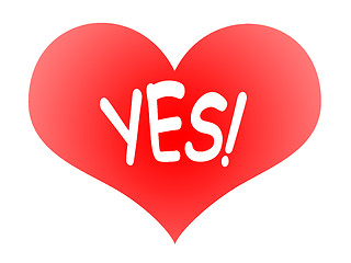 Image showing Heart Says Yes