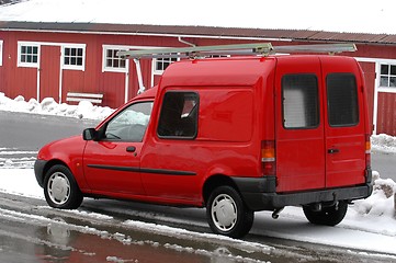 Image showing A Red Car