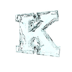 Image showing frozen letter k