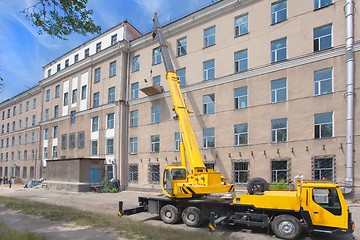 Image showing  Heavy mobile crane truck