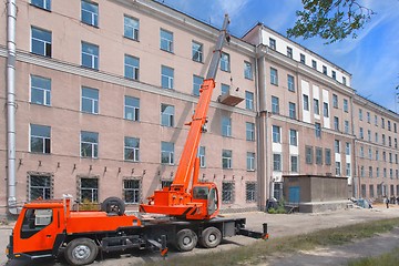 Image showing  Heavy mobile crane truck