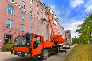 Image showing  Heavy mobile crane truck