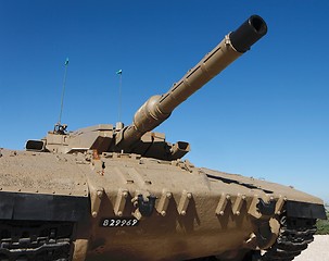 Image showing New Israeli Merkava Mark IV tank in Latrun Armored Corps museum