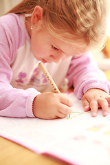 Image showing Making homework