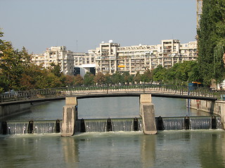 Image showing Dambovita river, Bucharest, Romania