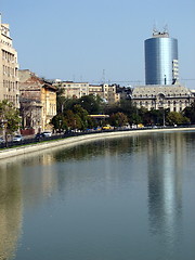 Image showing Dambovita river, Bucharest, Romania